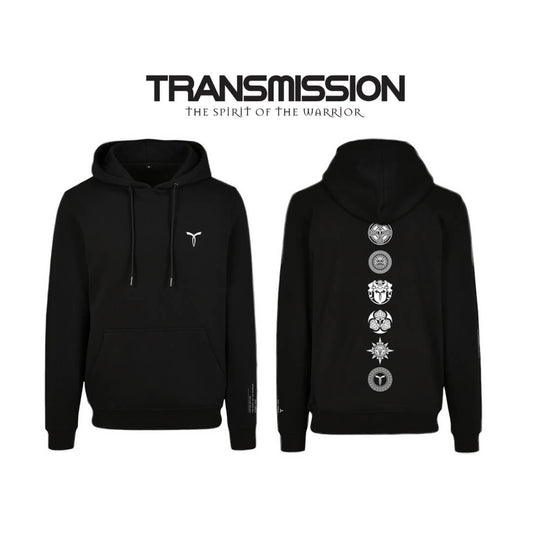 White Spirit of the Warrior Symbols Hoodie